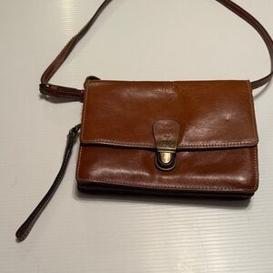 Brown Leather Crossbody Bag